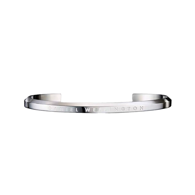 Women's Bracelet, Stainless Steel, Zirconia Accents, Elegant Roman & Inlay Styles