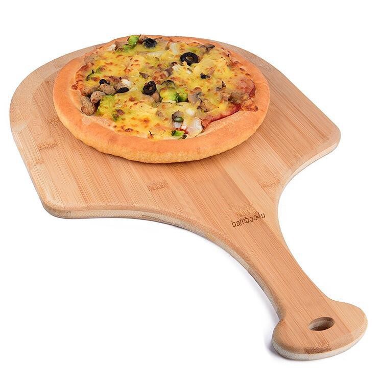 Tablero de pizza de bambú fábrica tablero de pizza de bambú al por mayor tablero de madera fruta tabla de cortar tablero de carne de madera