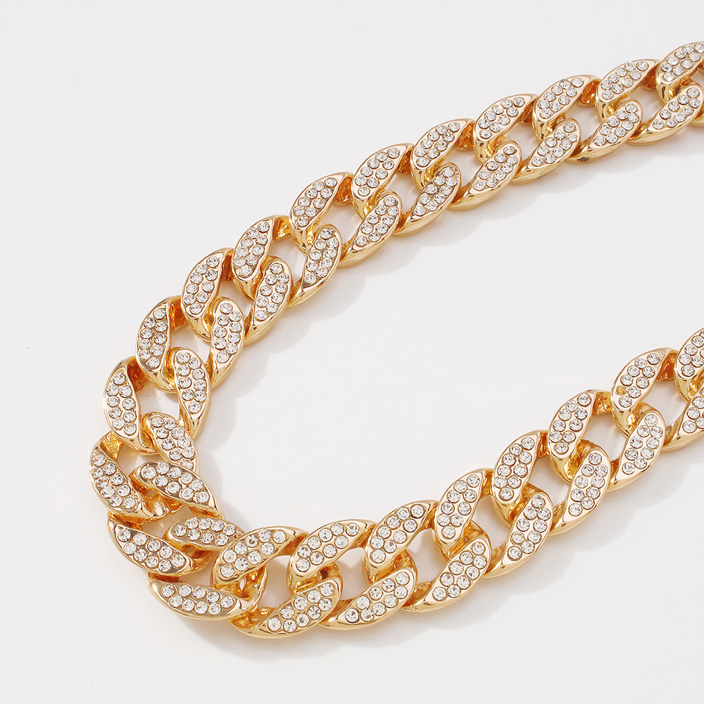 N8880 European and American Internet Hot Exaggerated Necklace Female Temperament and Fully-Jewelled 