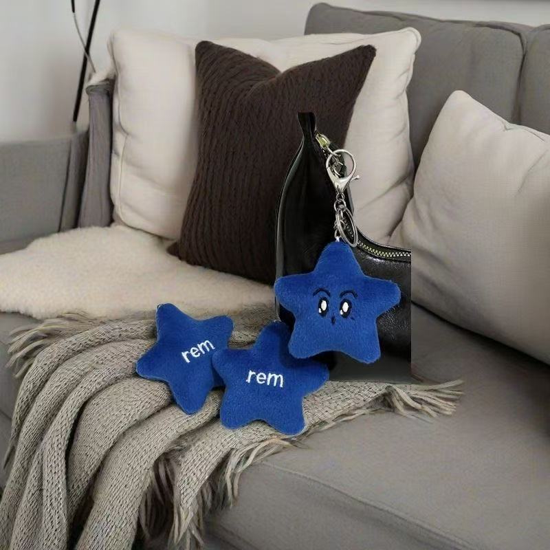 in stock nct Li mark star pendant double-sided embroidery super cute little red book blue rem starfish pendant