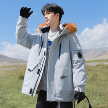 羽绒服男2025年冬季专柜正品牌冲锋衣外套加厚潮牌工装派克服