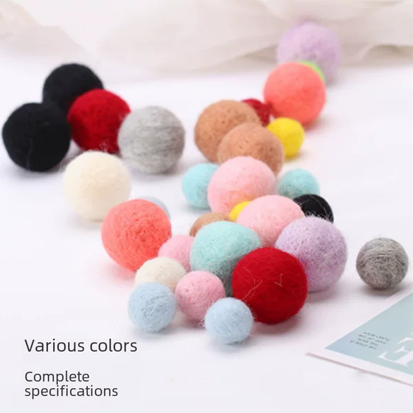 Cross-Border 1-60cm wool felt stamp finished ball diy color felt ball photography props Christmas pendant ball