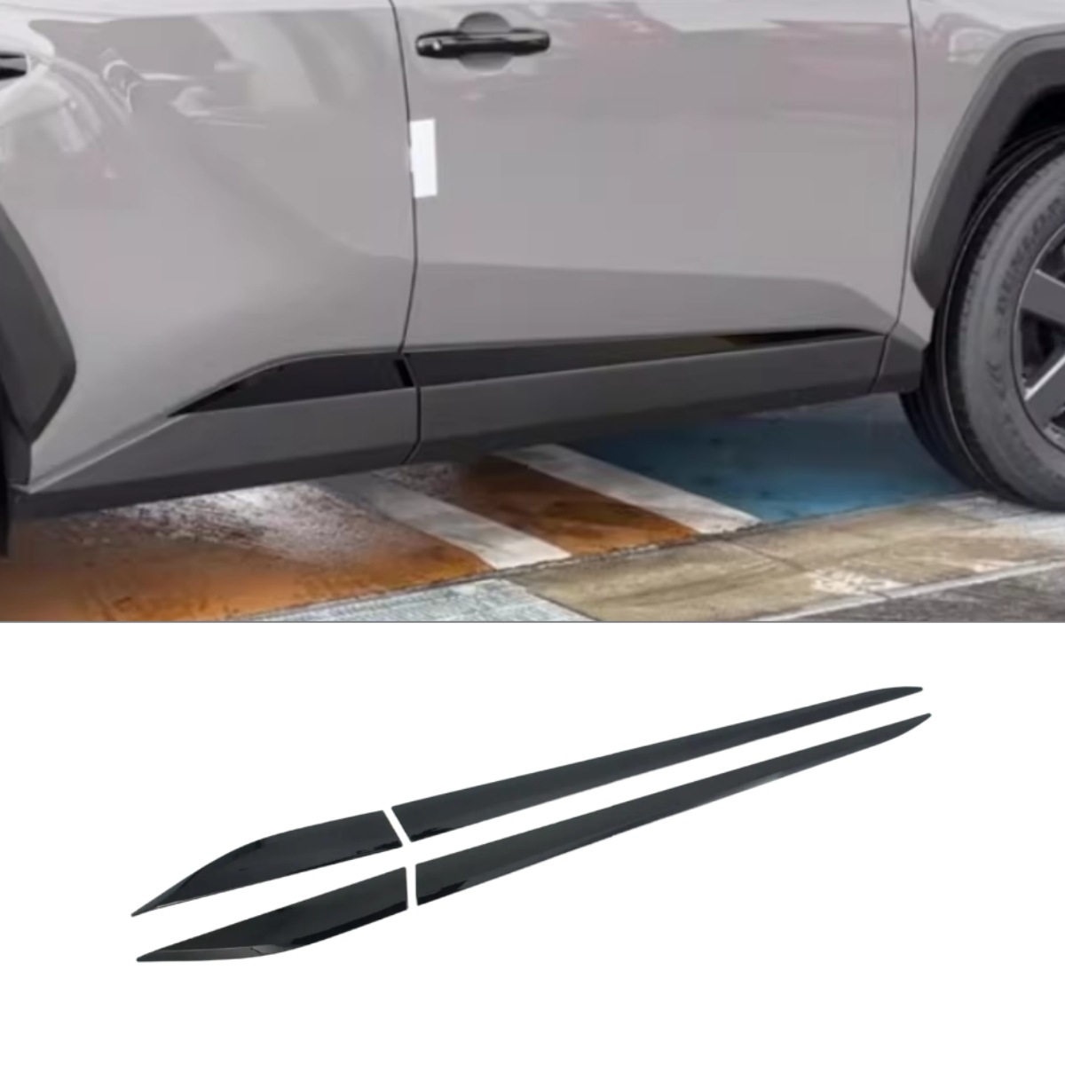 Suitable for Toyota Rav4 26 Models: Rearview Mirror, Fog Light Cover, Corner Protector, Rear Wing Side Cover, Rear Trim Strip