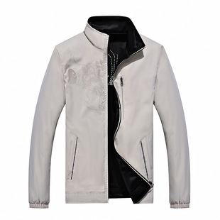 Autumn New Youth Fashion Fashion high quality Trendy Men's Casual Jacket Zipper Baseball Suit Double-sided Jacket
