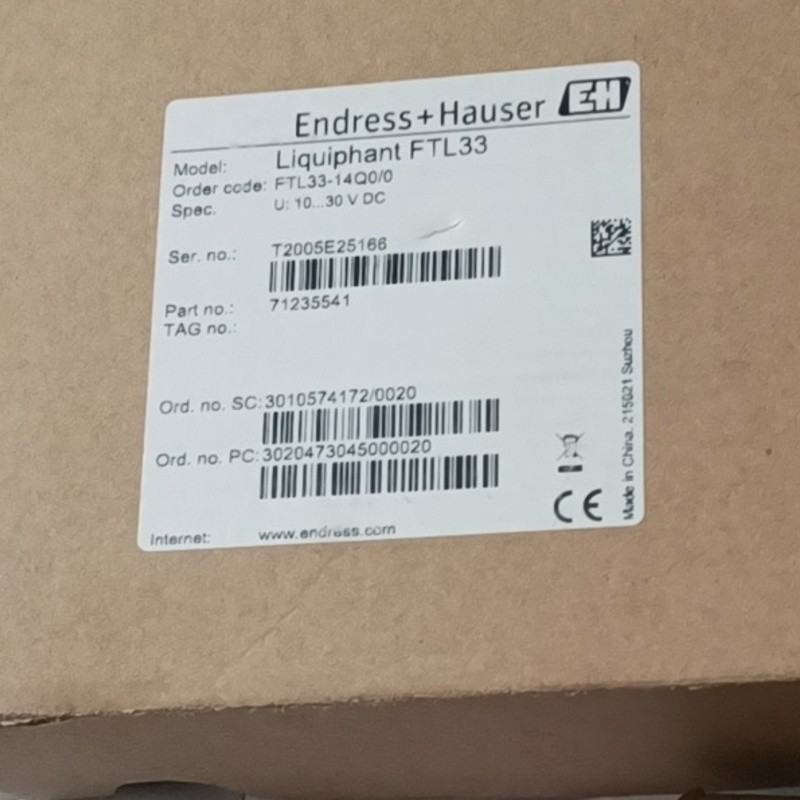E+H音叉液位开关FTL33-14Q0/0 FTL33-AA4M2ABWSJ全新议价
