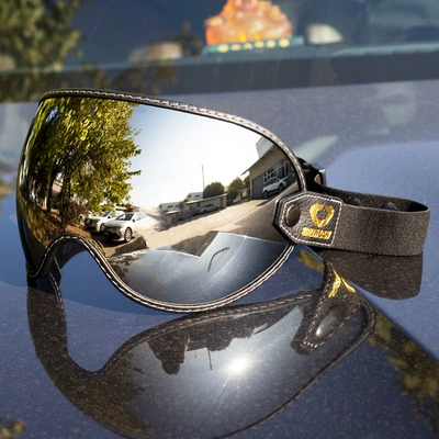 Soman Retro Motorcycle Strap-On Lens T3 Universal Lens Motorcycle Helmet Windproof Mirror Motorcycle Mirror