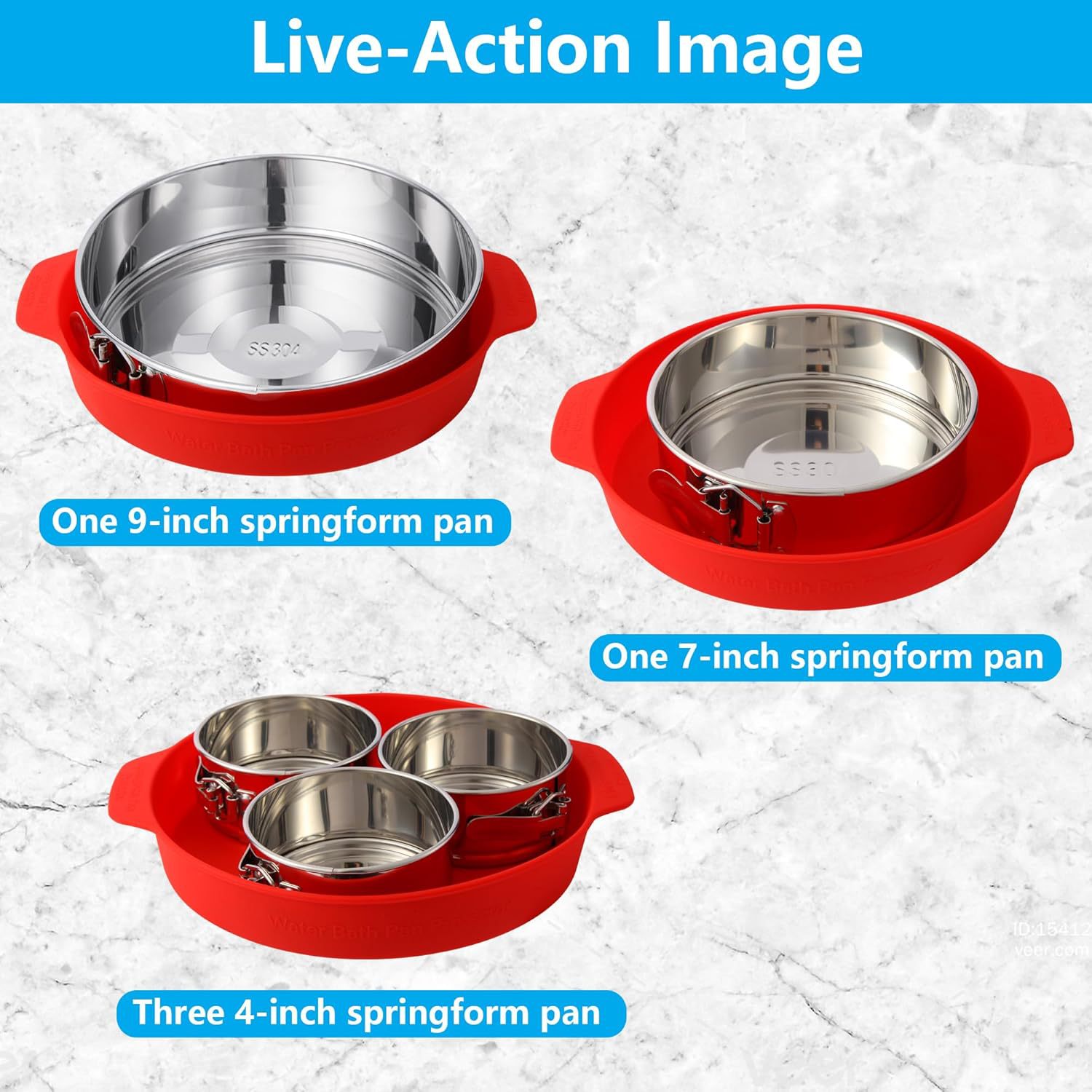 跨境爆品  硅胶奶酪蛋糕盘保护器/保护套，适用于4,7,9英寸圆形水