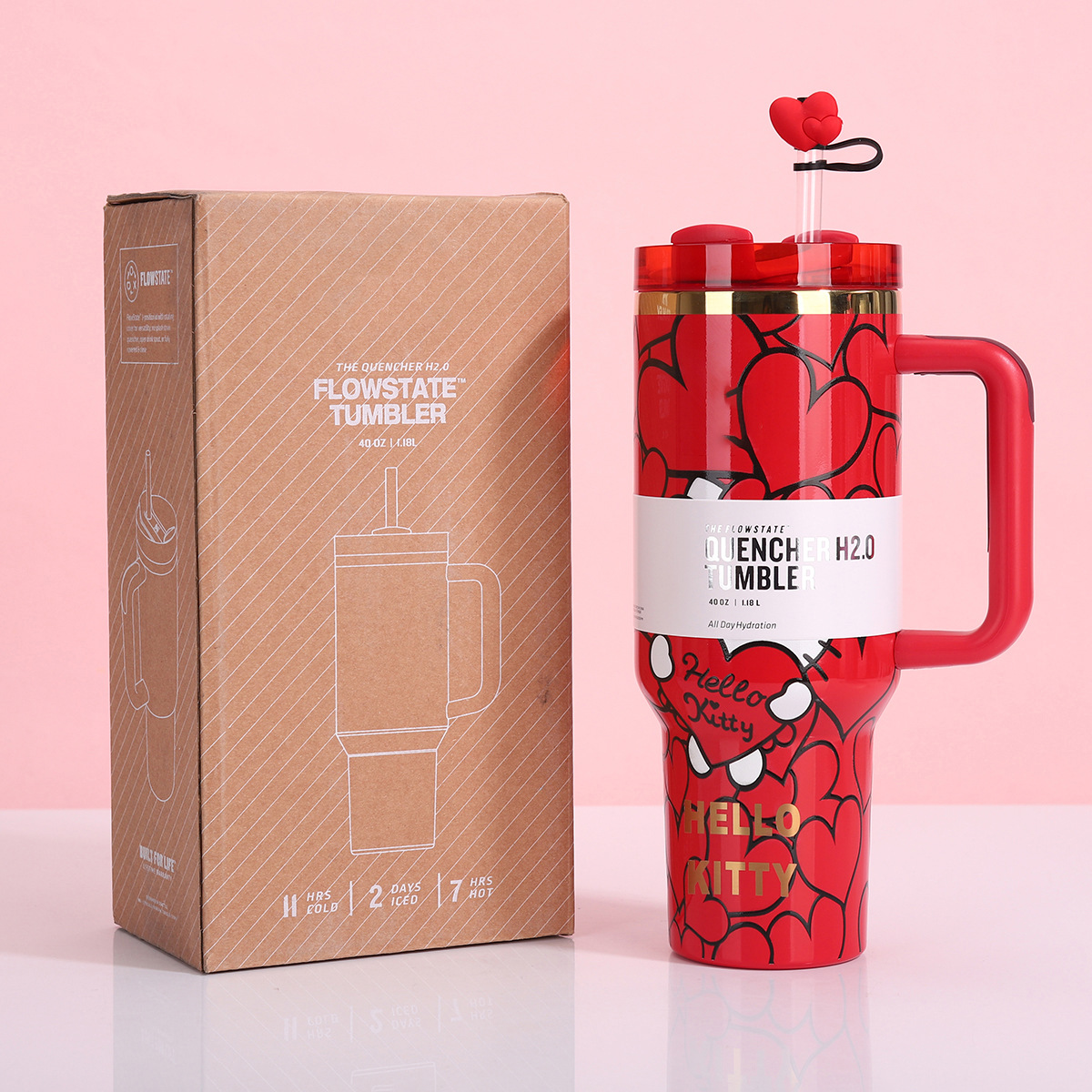 Cross-border stanley con el mismo mango de taza de hielo portátil 40oz taza de automóvil 304 taza de acero inoxidable