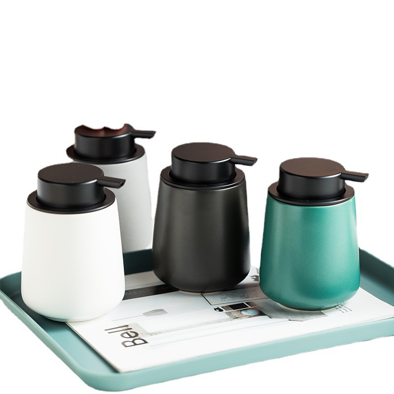 Espuma desinfectante de manos de cerámica sub-botella baño inodoro Champú gel de ducha botella de prensa Hotel Club Prensa