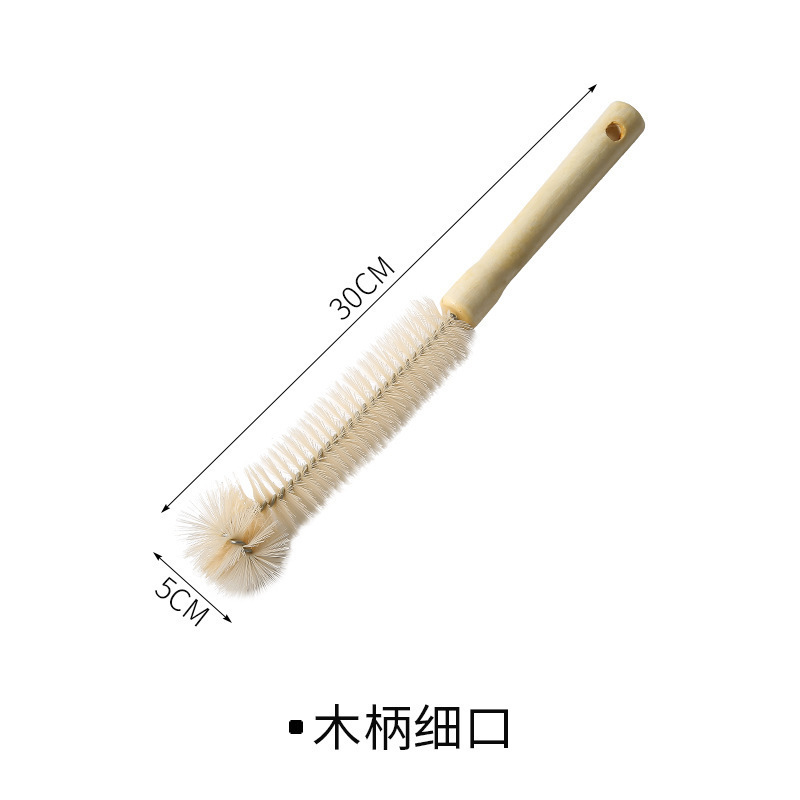 家庭用カップブラシ、長柄小型ブラシ、壁破壊機専用ウォーターカップ洗浄加工品、カップブラシ、木製ハンドルボトルブラシ|undefined