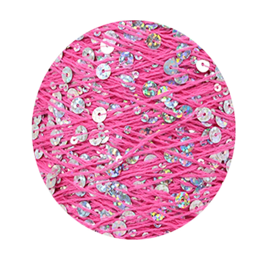 50g algodón lentejuelas hilo 3mm + 6mm peinado tamaño de lujo lentejuelas mano hilo tejer precio al por mayor