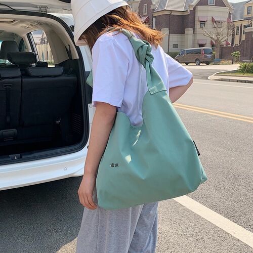 Spring and summer new women's tote bag, lazy style nylon Korean version crossbody bag, women's versatile large capacity fashion shoulder bag