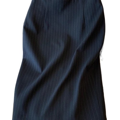 Black Striped Commuter One-Step Skirt for Girls 2025 Spring and Autumn Style Slimming Fashion Popular Front Split High-Waisted Skirt