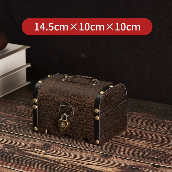 Carbonized retro small trumpet buckle OPP bag packaging contains [Love Lock]