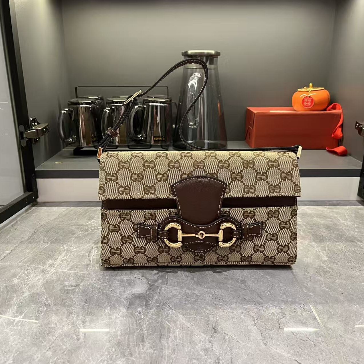 (Guangzhou original factory leather in stock) G brand handbag, women's bag with chip version, tote and crossbody, 552, top-grain cowhide