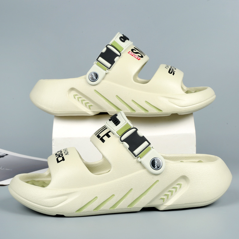 EVA deportivo de verano nuevo aumento de altura amortiguador antideslizante pisar mierda sensación de fondo suave al aire libre ocio trapos fríos para hombres