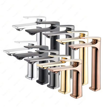 家用台下盆浴室柜冷热洗脸盆卫浴防溅龙头枪灰色卫生间面盆水龙头