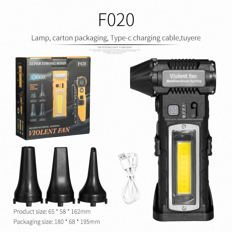 Nuevo ventilador de mano al aire libre transfronterizo Camping USB Infinite violento ventilador motor sin escobillas mini turbo ventilador