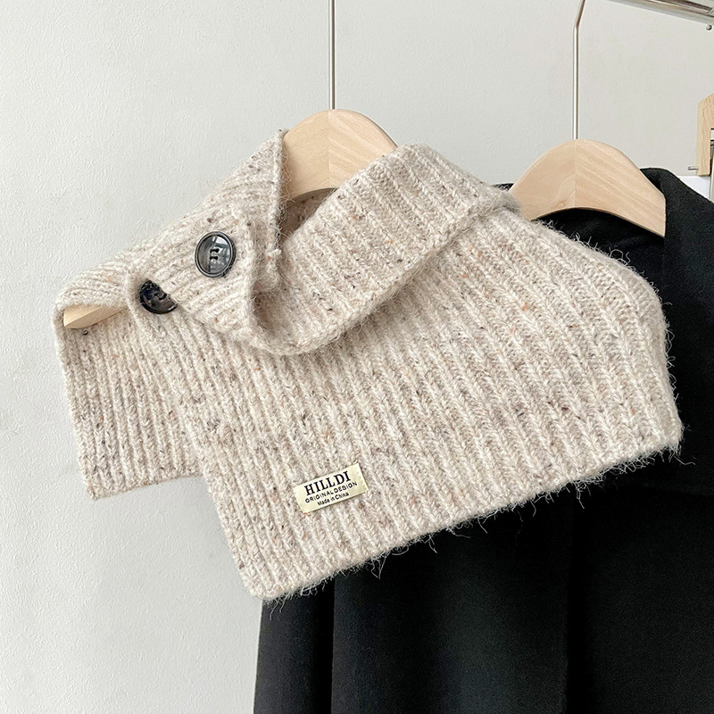 Otoño y invierno nuevo tipo de botón chaqueta de cuello de mujer estilo coreano de color sólido caliente a prueba de frío chaqueta de cuello alto chaqueta de tejido