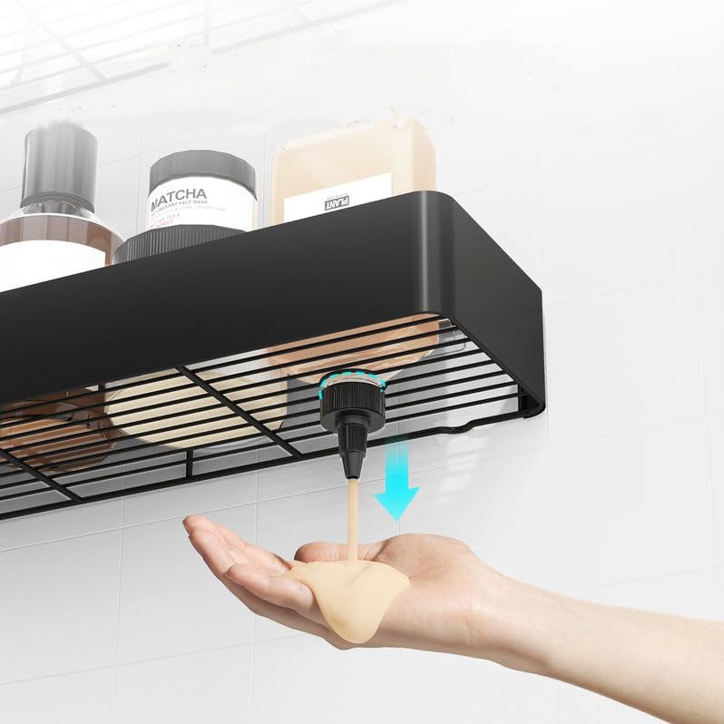 Estante de almacenamiento de baño sin perforación de pared estante de almacenamiento de artículos de higiene domésticos de almacenamiento de bandeja de aroma de baño