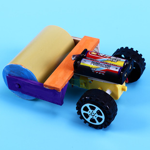 Road roller puzzle assembly model toy science and technology small production diy small invention scientific experiment handmade material package