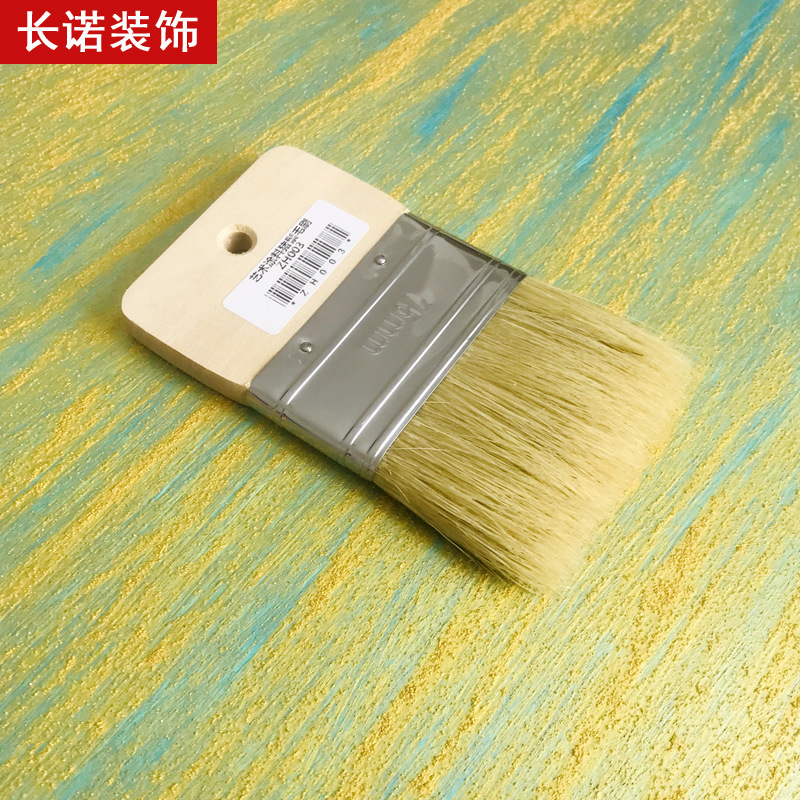 亚马逊热卖优质天然猪鬃刷金银砂扫砂专用鬃毛刷艺术漆造型猪毛刷