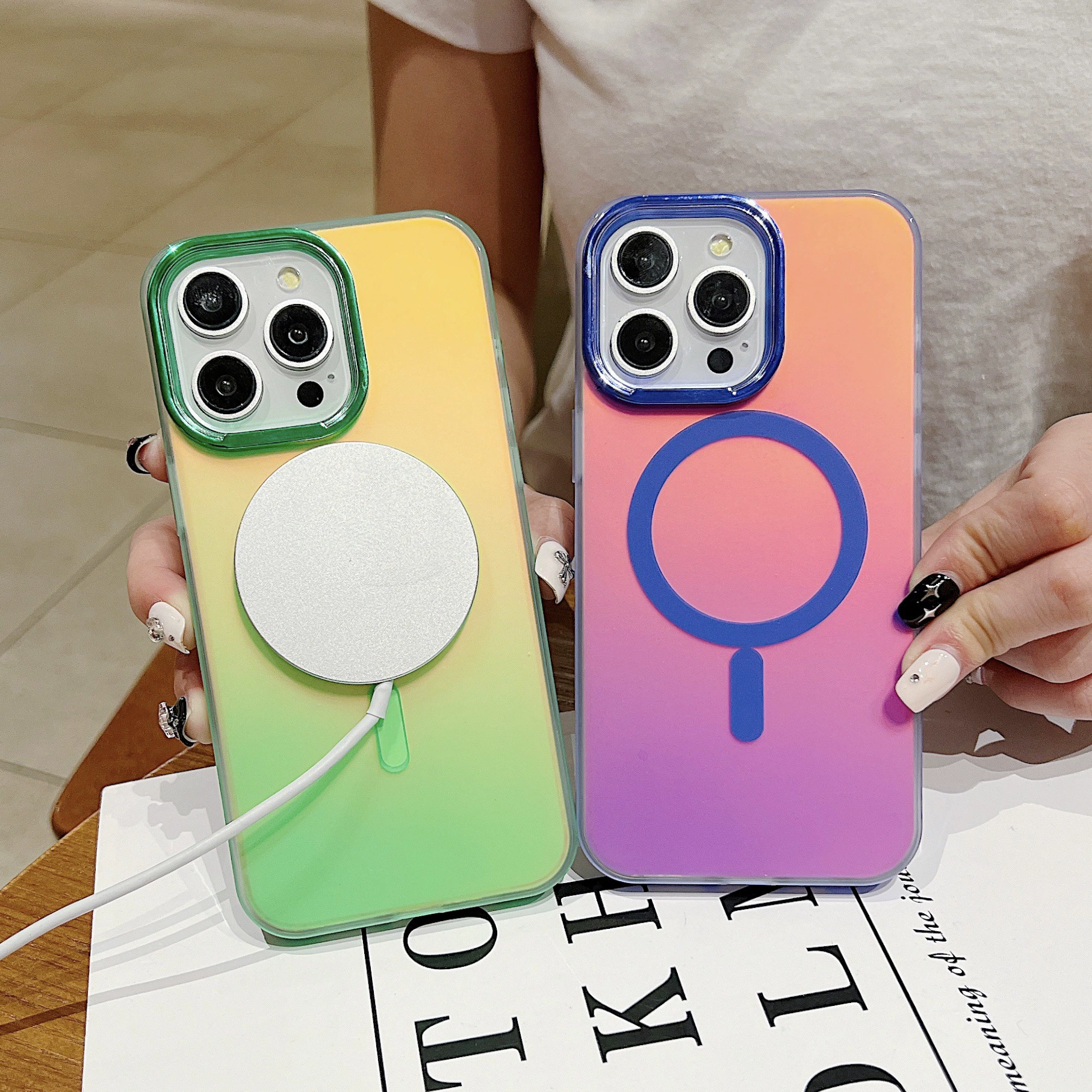 Apple, совместимый матовый чехол для телефона, металлическая линза, iPhone 14, защитный чехол, iphone, 15promax, градиент
