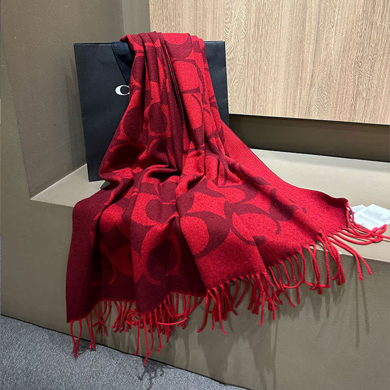 Inner Mongolia Factory Wholesale Autumn and Winter Double-Sided High-Quality Thickeneded Jacquard Women's Wool Scarf Comfortable Wool Co Shawl Inner Mongolia Factory Wholesale Autumn and Winter Double-Sided High-Quality Thickeneded Jacquard Women's Wool Scarf Comfortable Wool Co Shawl