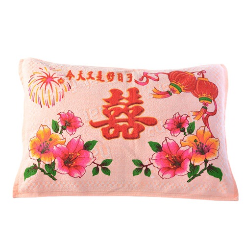 Factory direct supply student pillow cover pure cotton cut velvet printed school pillow cover wedding gift return gift pillow cover wholesale