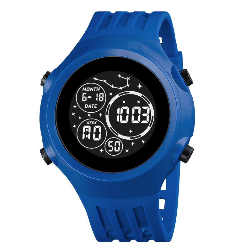 Nuevo estudiante deportes al aire libre reloj electrónico de moda juvenil multifunción reloj despertador luminoso reloj electrónico fábrica al por mayor