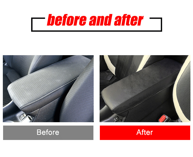 Suitable for 16-22 Models of Toyota Prius 50 Series Xw50 Central Armrest Box Leather Cover, No Need to Disassemble, Just Put It on Directly