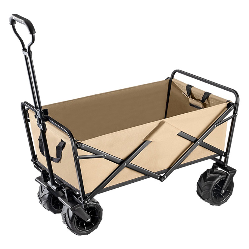 Carro plegable para acampar al aire libre, carrito de picnic, carrito de pesca portátil ligero y plegable