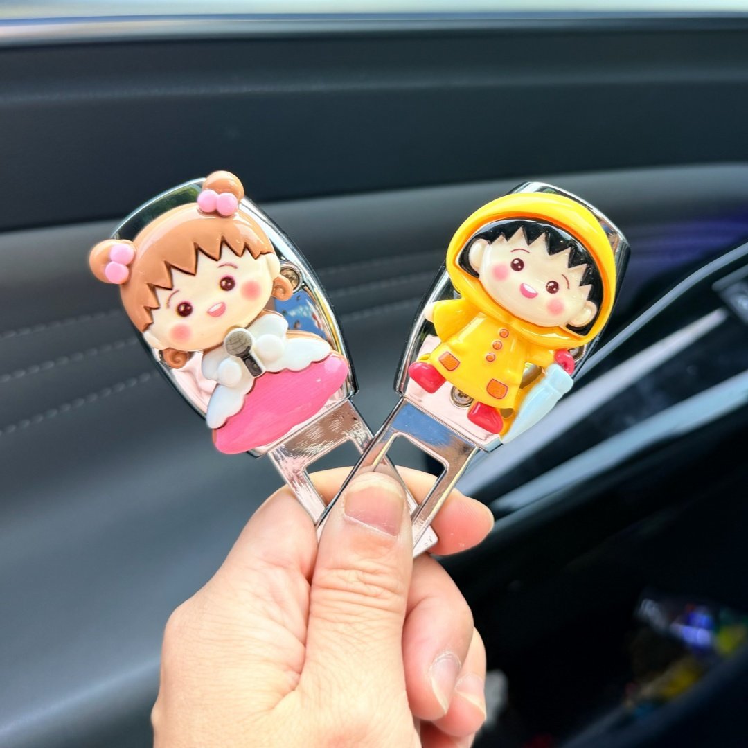 차량용 안전벨트 버클 삽입형 귀여운 캐릭터 장식