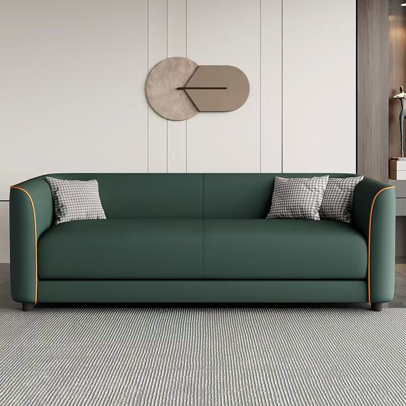 Sofa Cat Claw Leather Simple Light House Small Apartment Living Room Apartment Rental House Barber Shop Double Three Person Convenient Sofa