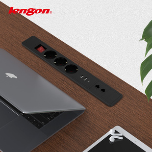 Lianggong Embedded Socket European Standard German Standard Hidden Plug Strip 20W Network Module Extension Cord Plug Strip Slot
