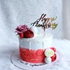 Cross -border new product wedding anniversary cake decoration acrylic cake account cake plug -in party supplies