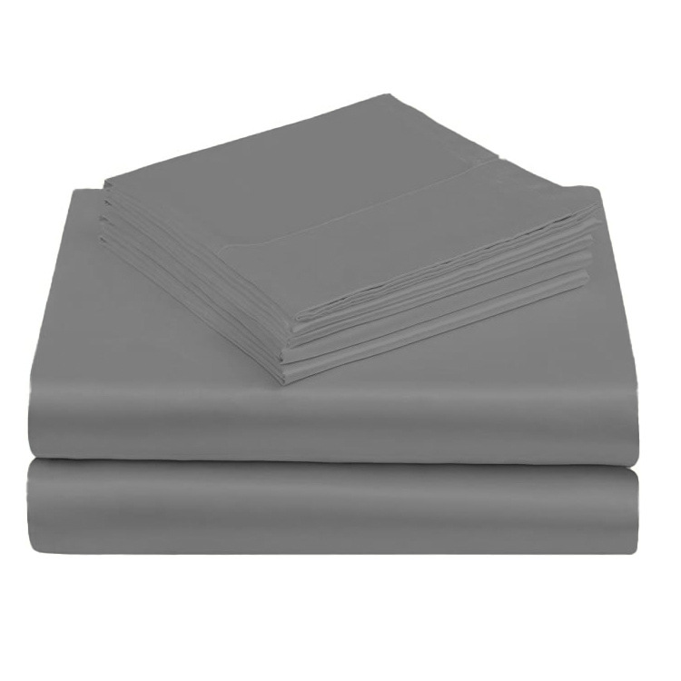 Suministro directo de fábrica Amazon transfronteriza Tencel cama de cuatro piezas sábana ajustable funda de almohada ropa de cama