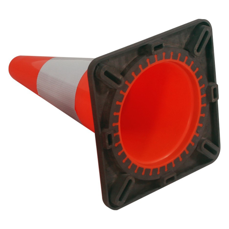 PVC cónico de carretera circular reflector barril anti-colisión Eva barril de helado plástico barricada cónico de advertencia barril de venta en caliente transfronteriza
