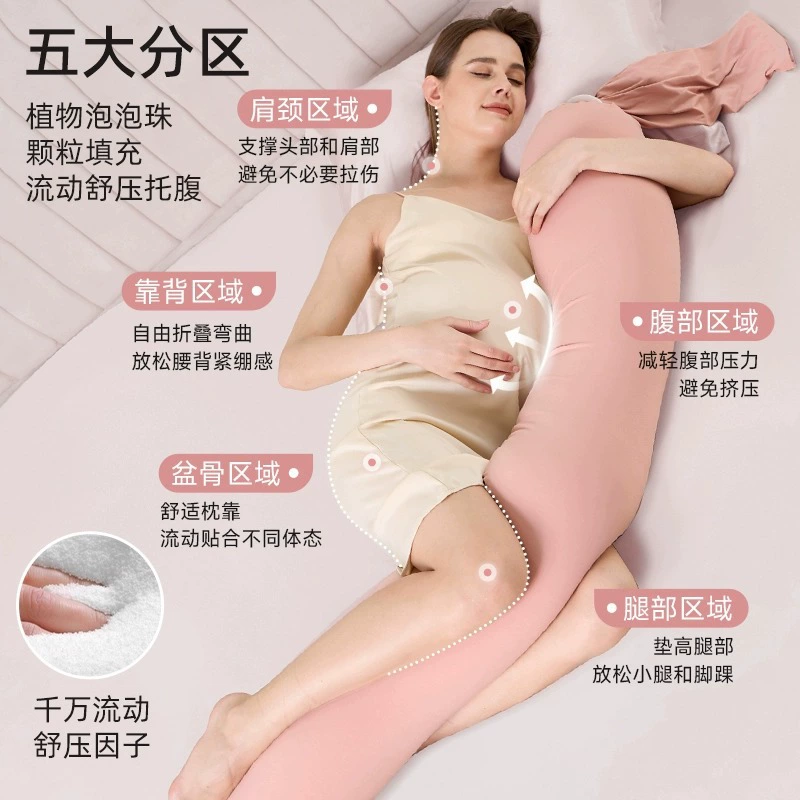 October's Promise: Side-lying Pillow for Pregnant Women, Waist Support and Abdominal Support, Pregnancy Long Pillow, Special Sleeping Pregnant Mother's Artifact