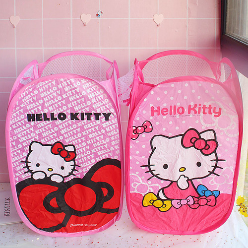Cartoon fabric Gemini toy storage basket dirty clothes basket household folding laundry basket finishing basket dirty clothes basket