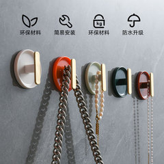 Creative hole-free plastic hooks, door-back adhesive hooks, key hooks, bag hooks, wall adhesive hooks, five-pack in a box