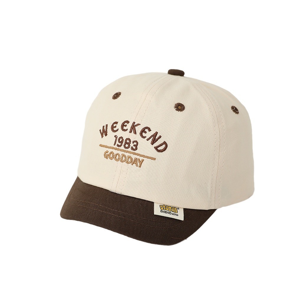 Sombreros para bebés primavera y otoño letras sombreros de lengua de pato coreanos sombreros de béisbol para niños y niñas sombreros solares