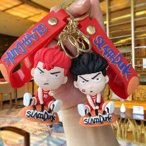 Slam Dunk Anime Keychain Sakura Wood Road flow state Kaede Rukawa Character Backpack Clip Car Keychain Small Gift