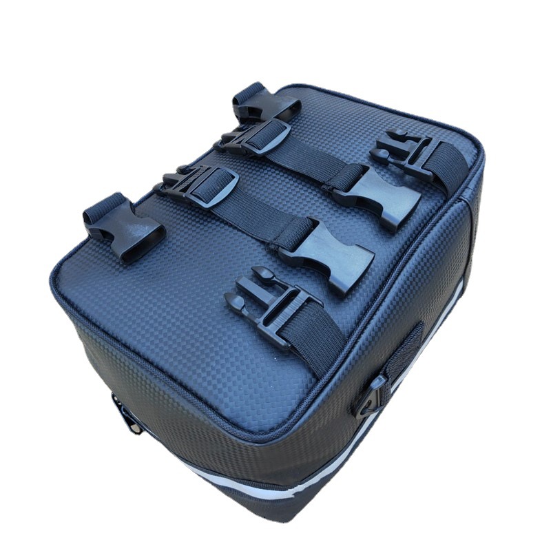 Bolsa de conducción bicicleta eléctrica trasera bolsa de asiento scooter bolsa de cola trasera bolsa de coche estante trasero bolsa de coche