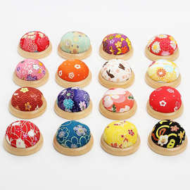 缝纫布艺手工DIY收纳针工具定 制木底针插包针扎针垫插针包针插