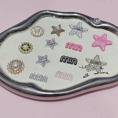 ドーパミンdiy五角星MIN点ドリルアクセサリーヘアピン携帯ケース部品yk2洞靴部品材料シート