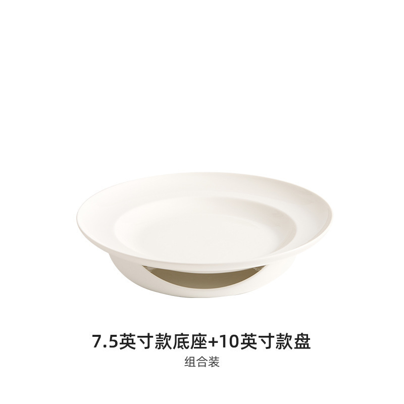 加热瓷盘托盘超大酒店明炉餐具私房饭店专用保温椭圆盘鱼碟子|undefined