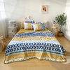 2021 new pattern Knitted Cotton Summer quilt Four piece suit washing household printing summer quilt Cool in summer wholesale