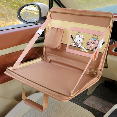 Holder Tablet Computer Table Car – Bort kompüteri - spring-outing-foldable-steering-wheelseat-back-dual-use