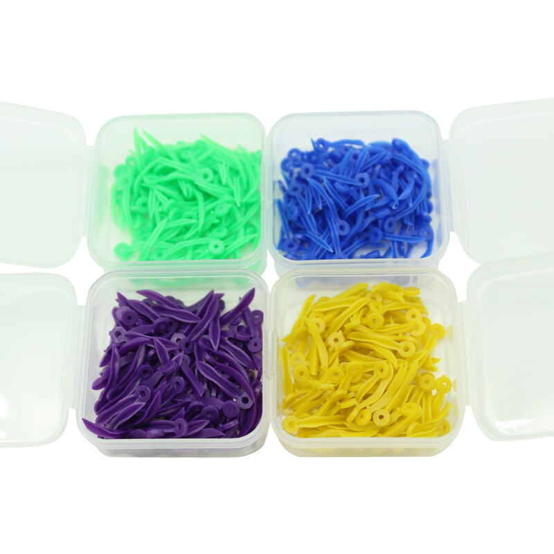 Dental Gap Wedges, Plastic with Holes, for Filling Tooth Gaps, Dental Wedges for Gaps, 100 Pieces Per Box